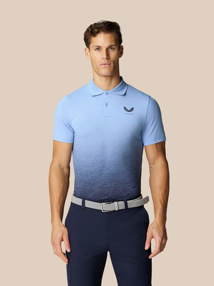Club Graphic Polo - Sky Blue