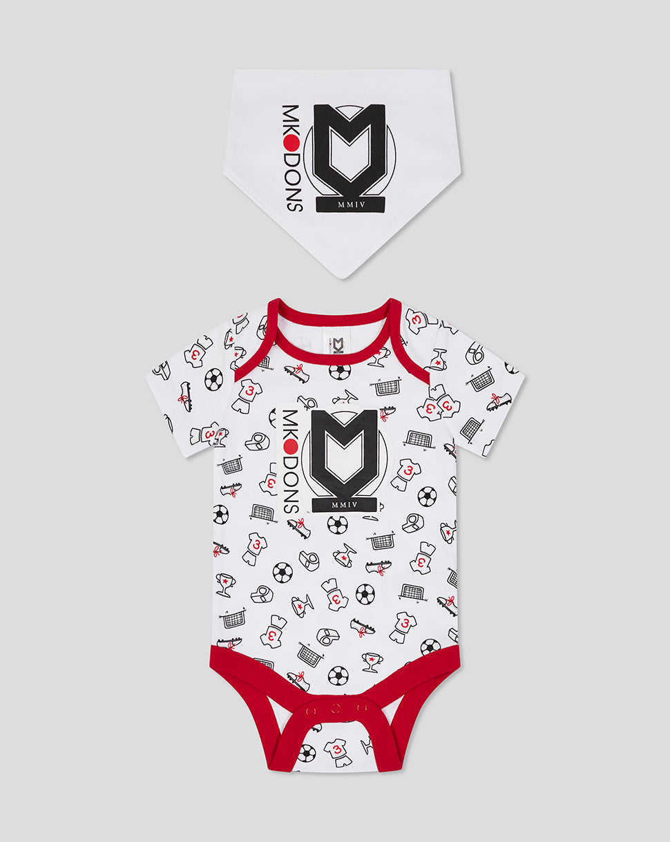 MK DONS CORE BABY SET 1 (VEST & BIB)