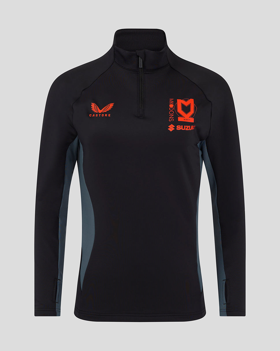 WOMEN'S 24/25 TRAINING 1/4 ZIP TOP BLACK