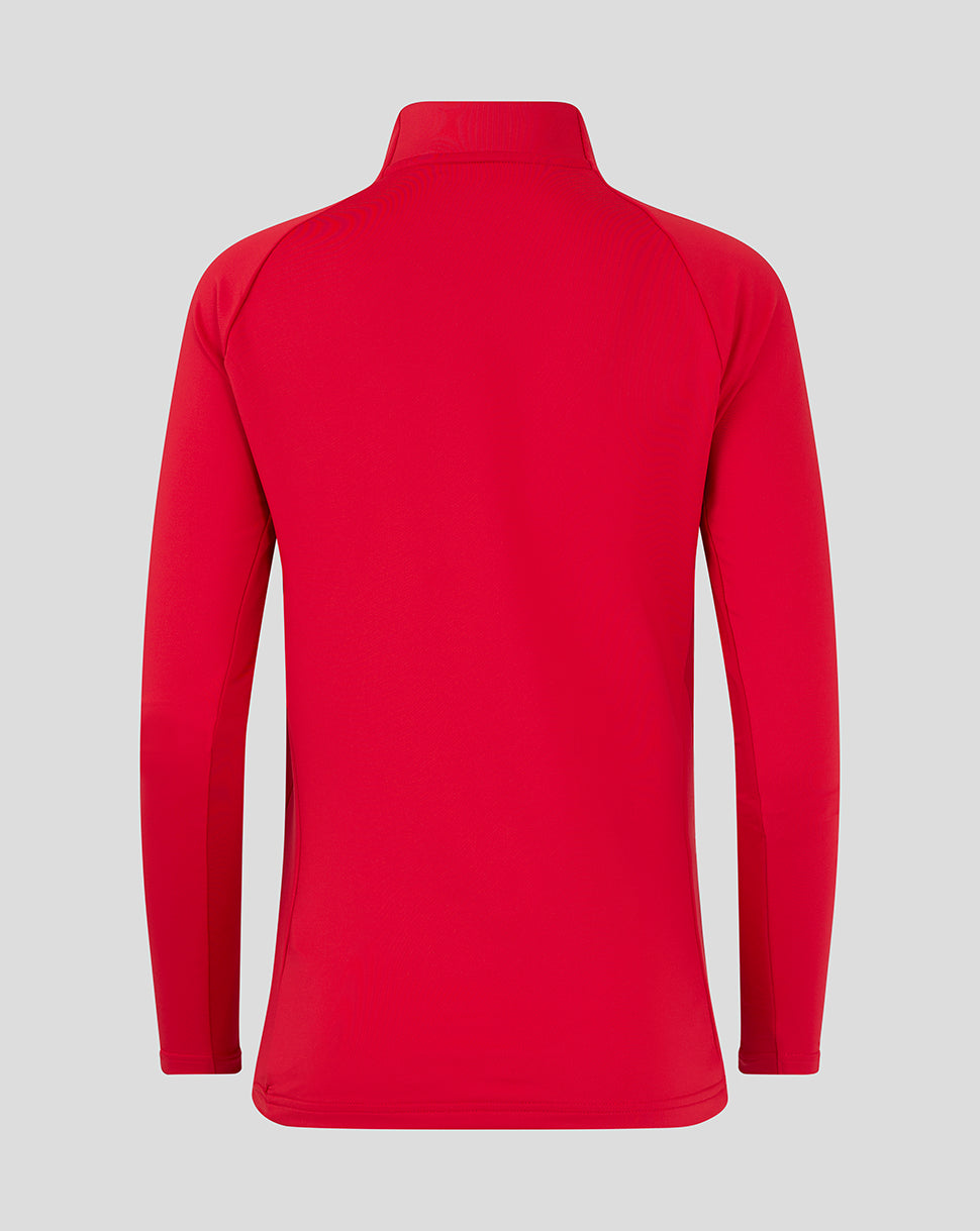 WOMEN'S 24/25 TRAINING 1/4 ZIP TOP RED