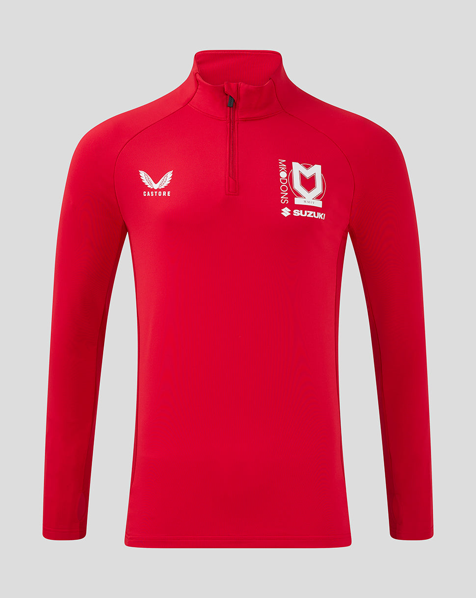 MEN'S 24/25 RED 1/4 ZIP TRAINING TOP