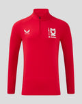 JUNIOR'S 24/25 RED 1/4 ZIP TRAINING TOP