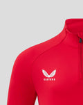 JUNIOR'S 24/25 RED 1/4 ZIP TRAINING TOP