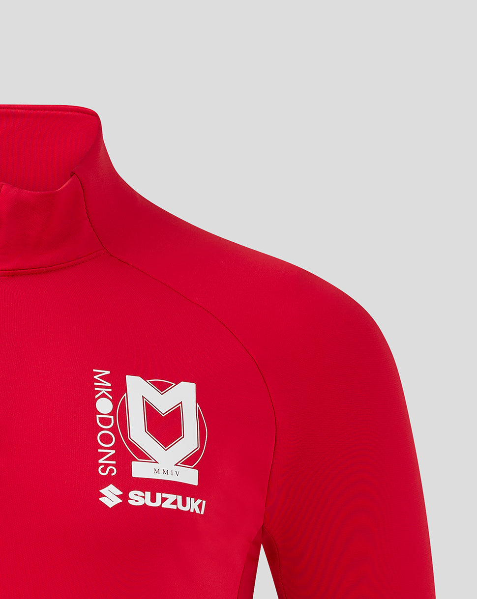 JUNIOR'S 24/25 RED 1/4 ZIP TRAINING TOP