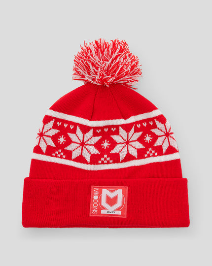 Snowflake Bobble Beanie Hat