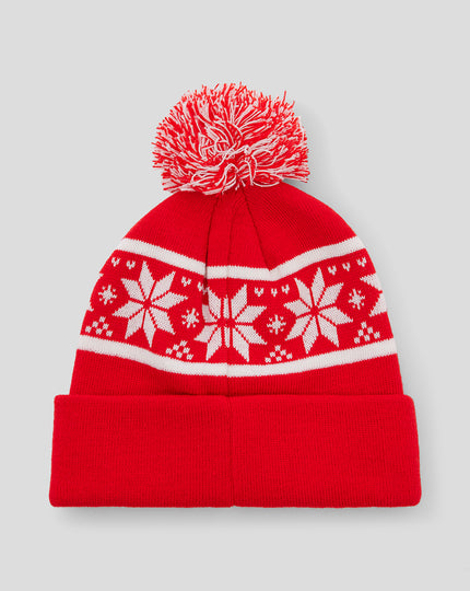 Snowflake Bobble Beanie Hat