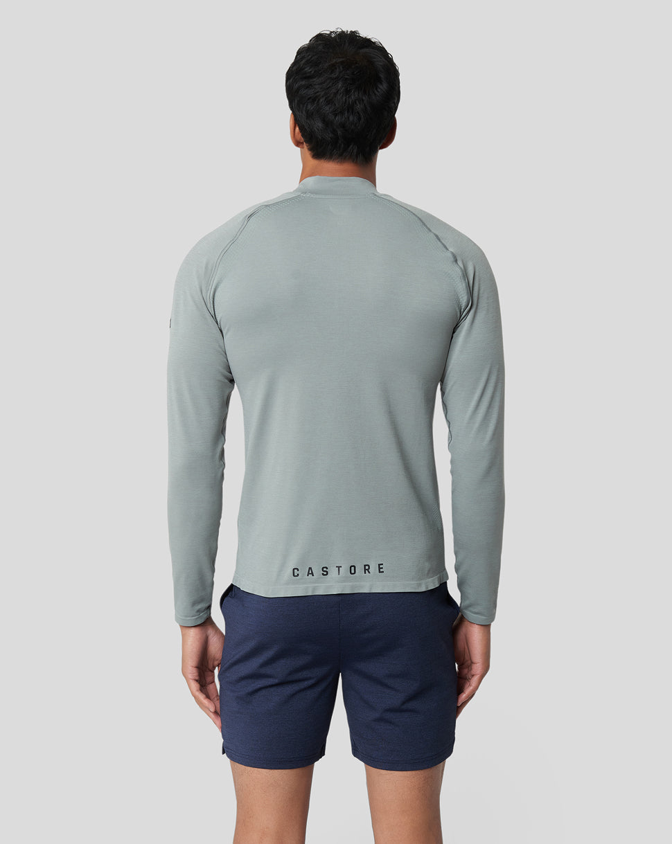 Grey Men's Seamless 1/4 Zip