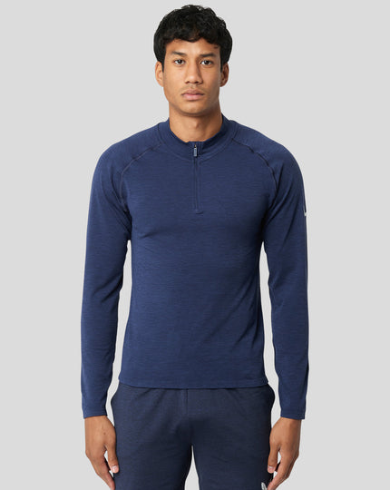 Peacoat Men's Seamless 1/4 Zip