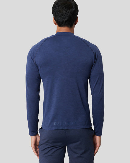 Peacoat Men's Seamless 1/4 Zip