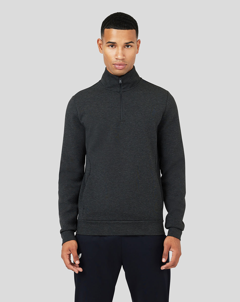 Men's black 1/4 zip sweater