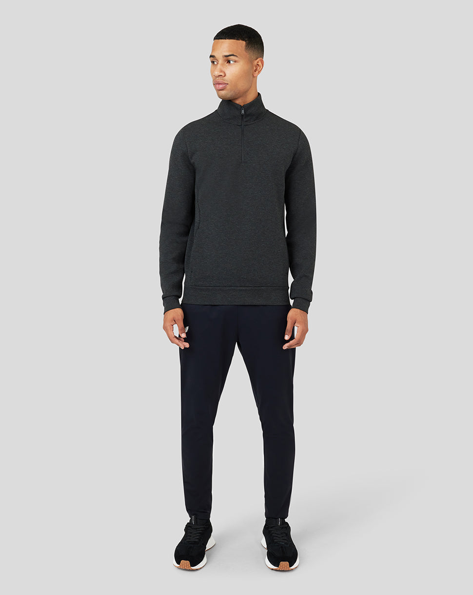 Onyx Metropolis Bonded 1/4 Zip Sweater