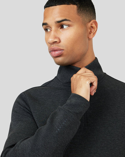 Onyx Metropolis Bonded 1/4 Zip Sweater