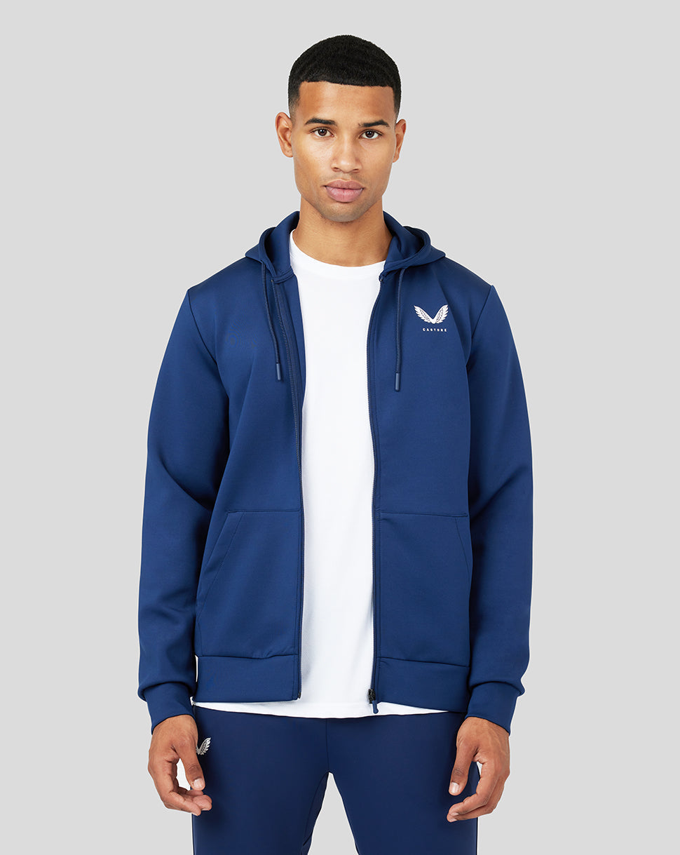 Blue zip up hoodie