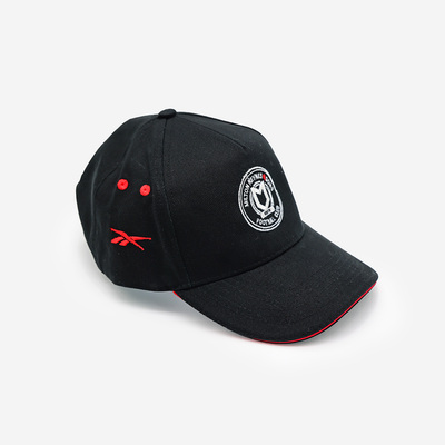 Black/Red Crest Cap
