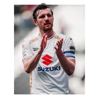 Lot 25 - Alex Gilbey Signed Match Worn Captain's Armband