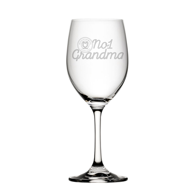 No.1 Grandma Wine Glass