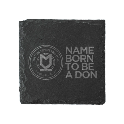 Personalised Born To Be A Don Slate Coaster
