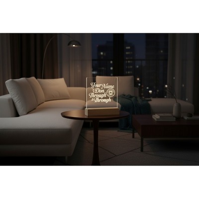 Personalised Don through and through LED Light