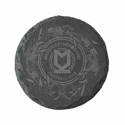 Christmas Crest Slate Coaster