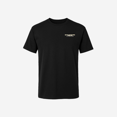 Mens Oversized Wordmark Black Tee