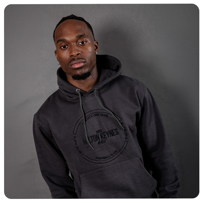 Mens Prague Embroidered Hoodie Grey