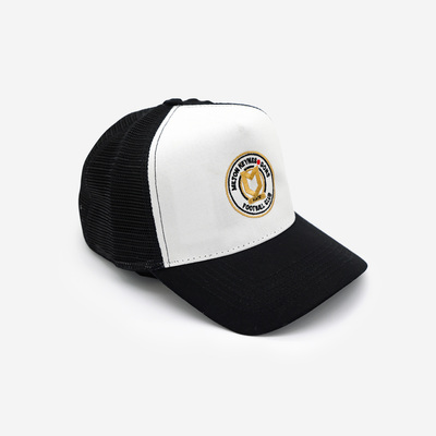 White/Black Crest Trucker Cap