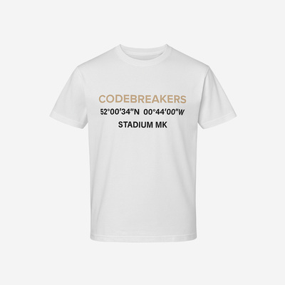 Mens Codebreakers White Tee