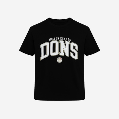 Womens Collegiate Black  Tee