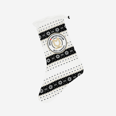 Christmas Stocking - Striped Snowflake