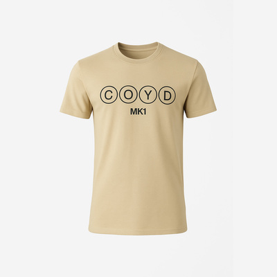 Mens Beige COYD Tee