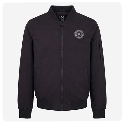 Mens Gilroy Bomber Black Jacket
