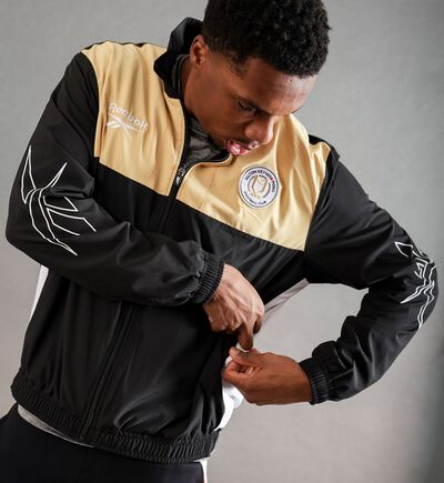Gold Reebok Heritage Woven Jacket Junior