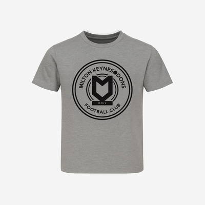 Mono Crest T-Shirt Grey Junior