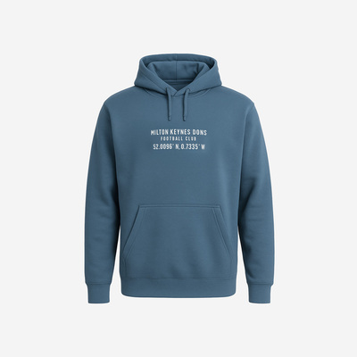 Mens Location Airforce Blue Hood