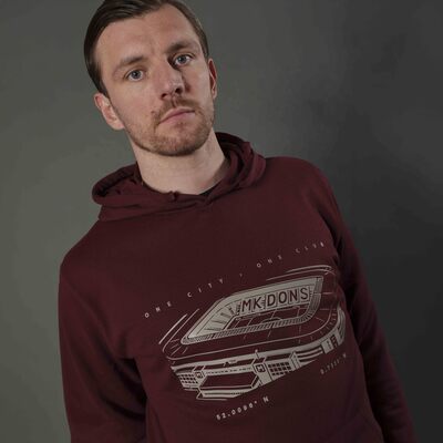 Mens Stadium Hoodie - Maroon