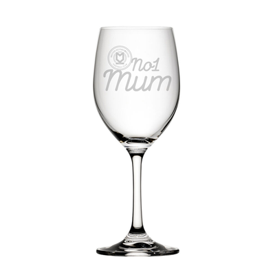 No.1 Mum Wine Glass