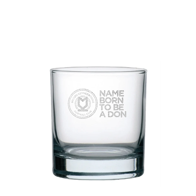 Personalised Born To Be A Don Whiskey Glass