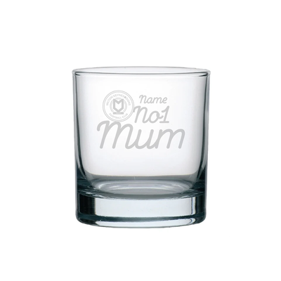 Personalised No.1 Mum Whiskey Glass