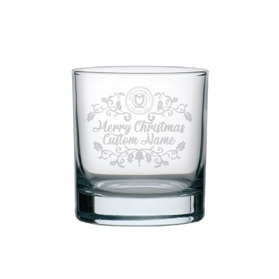 Personalised Christmas Whiskey Glass