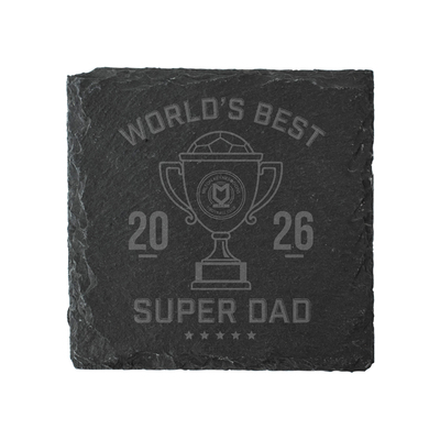 Super Dad Slate Coaster