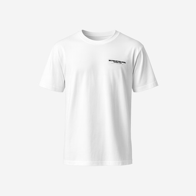 Mens Oversized Wordmark White Tee