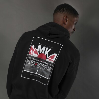Mens Postcard Hoodie - Black