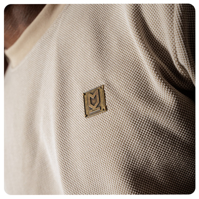 Mens Crucial Oat T-Shirt - Stone