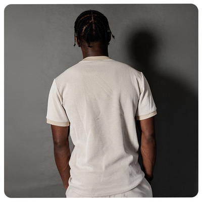 Mens Crucial Oat T-Shirt - Stone