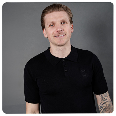 Mens Knitted Short Sleeve Polo - Black