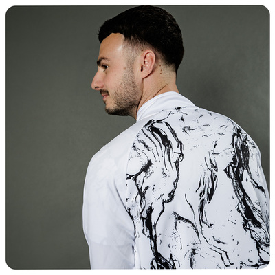 Mens Marble Poly 1/4 Zip