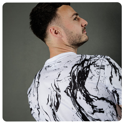 Mens Marble Poly T-Shirt