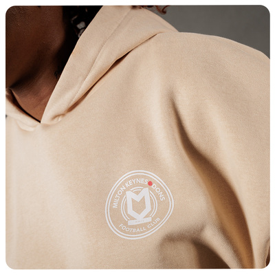 Womens Crest Hoodie - Stone