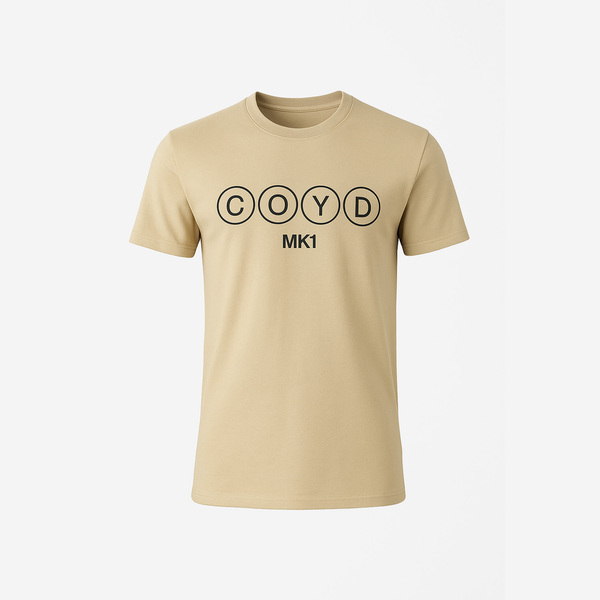Mens Beige COYD Tee
