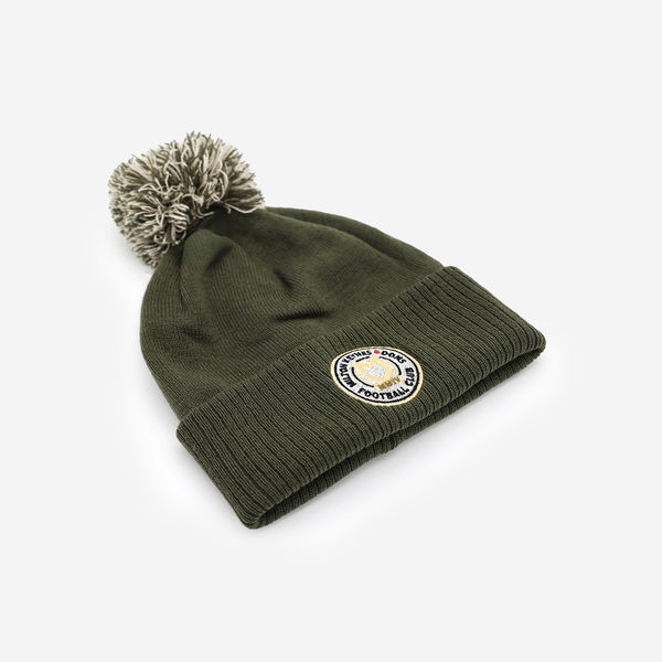 Khaki Crest Bobble Hat